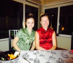 Bea and I in our tradition Chinese tops - straight from China itself, how cool!